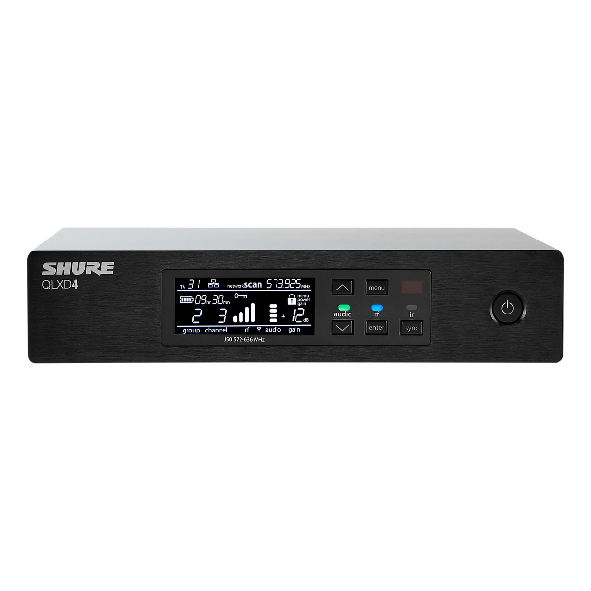 Shure QLXD4 Series Single-Channel Digital Half-Rack Wireless Mic Receiver Microphones Shure