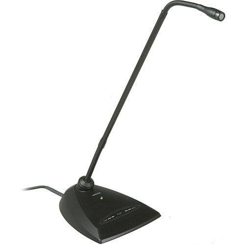 Shure MX418D/C-TA Desktop-Mounted 18" Cardioid Gooseneck Microphone with Preamp (TAA-Compliant)