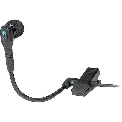 Shure BETA 98H/C-TA Miniature Cardioid Condenser Clip-On Horn Microphone with In-Line Preamp and XLR Connector (TAA-Compliant)