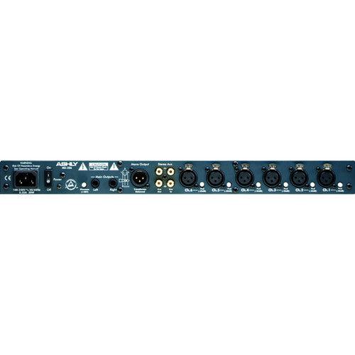 ASHLY MX-206 7x2 Mixer, 6 Mic Inputs, 1 Stereo RCA line input, Stereo Ouput. 48V