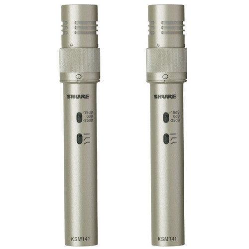 Shure KSM141 STEREO-TA Condenser Microphone (Stereo Pair) (TAA-Compliant)