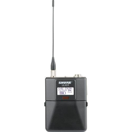 Shure ULXD1TA=-J50A Digital Wireless Bodypack Transmitter with TA4M (J50A: 572 to 608 + 614 to 616 MHz) (TAA-Compliant)