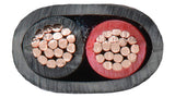 Liberty AV 1000' Black Commercial Grade General Purpose 14 AWG 2-Conductor Cable Reel - 14-2C-BLK