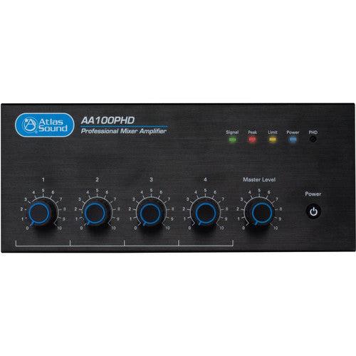 Atlas Sound AA100PHD 4-Input 100W BGM Mixer Amplifier