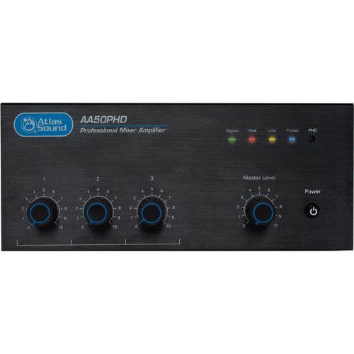 Atlas Sound AA50PHD 4-Input 50W BGM Mixer Amplifier