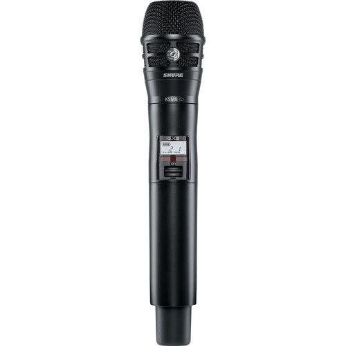 Shure QLXD2TA/K8B=-H50 Digital Handheld Wireless Microphone Transmitter with KSM8 Capsule (H50: 534 to 598 MHz) (TAA-Compliant)