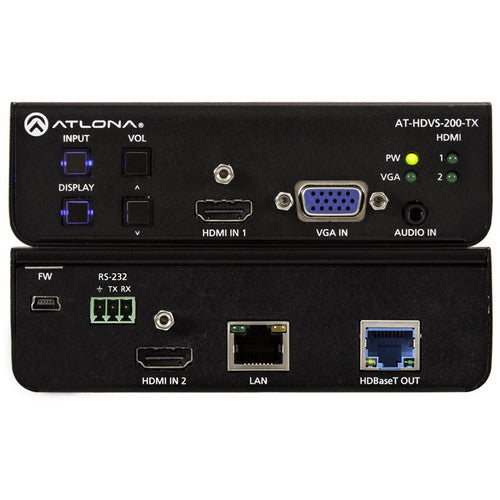 Atlona Three-Input HDMI/VGA to HDBaseT Switcher (PoE) - AT-HDVS-200-TX