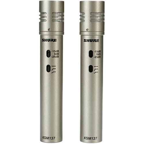 Shure KSM137 STEREO-TA Cardioid Microphone (Stereo Pair) (TAA-Compliant)