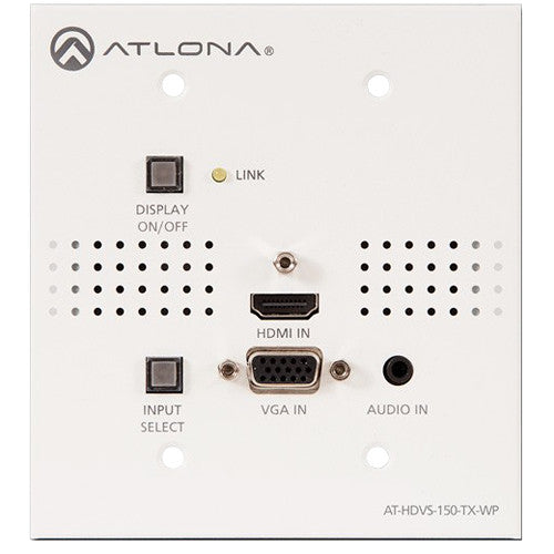 Atlona HDMI / VGA to HDBaseT Transmitter Wall Plate (US) - AT-HDVS-150-TX-WP