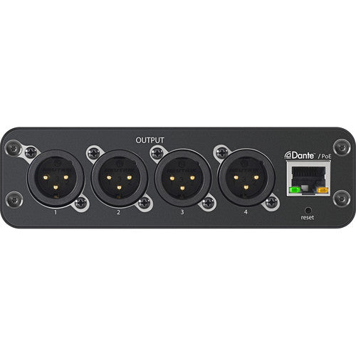 Shure ANI4OUT-XLR-TA 4-Channel Dante Mic/Line Audio Network Interface Unit (XLR Outputs) (TAA-Compliant)