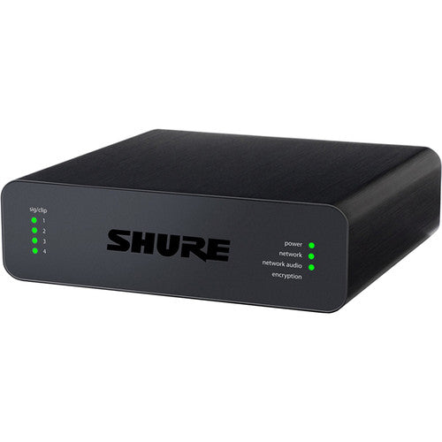 Shure ANI4OUT-BLOCK-TA 4-Channel Dante Mic/Line Audio Network Interface Unit (Block Outputs) (TAA-Compliant)