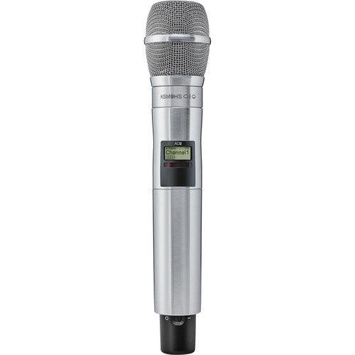 Shure AD2TA/K9HSN=-G57 Digital Handheld Wireless Microphone Transmitter with KSM9HS Capsule (G57: 470 to 616 MHz, Nickel) (TAA-Compliant)