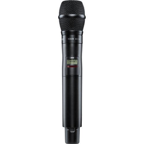 Shure AD2TA/K9B=-X55 Digital Handheld Wireless Microphone Transmitter with KSM9 Capsule (X55: 941 to 960 MHz, Black) (TAA-Compliant)