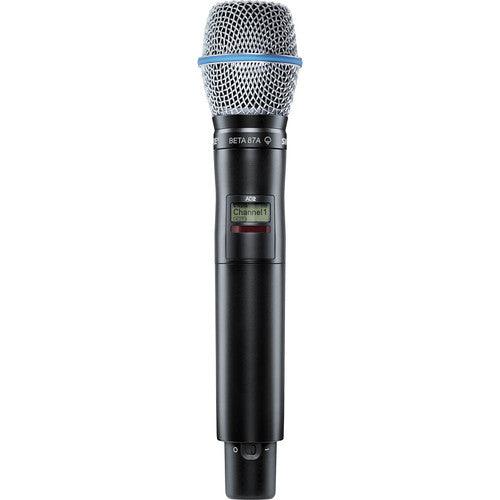 Shure AD2TA/B87C=-X55 Digital Handheld Wireless Microphone Transmitter with Beta 87C Capsule (X55: 941 to 960 MHz) (TAA-Compliant)