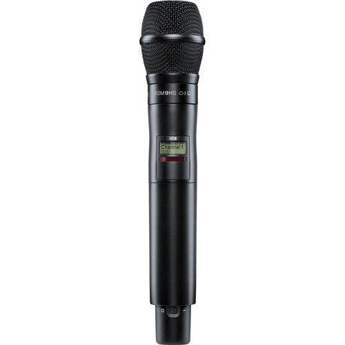 Shure AD2TA/K9HSB=-G57 Digital Handheld Wireless Microphone Transmitter with KSM9HS Capsule (G57: 470 to 616 MHz, Black) (TAA-Compliant)