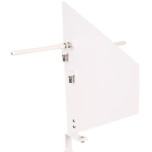 Audio-Technica DFINW RF Venue Diversity Fin Antenna with Wall-Mount Bracket for Wireless Microphone Systems (White, 470 to 698 MHz)