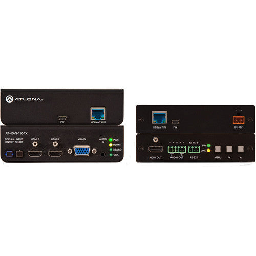 Atlona HDBaseT TX/RX with Three-Input Switcher and HD Scaler Kit - AT-HDVS-150-KIT