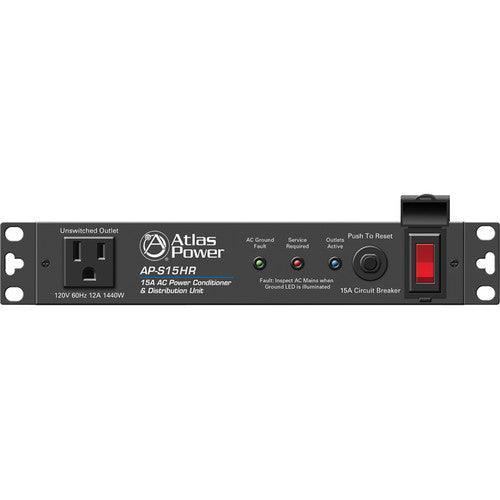 Atlas Sound AP-S15HR 15A Half Width Rack Power Conditioner