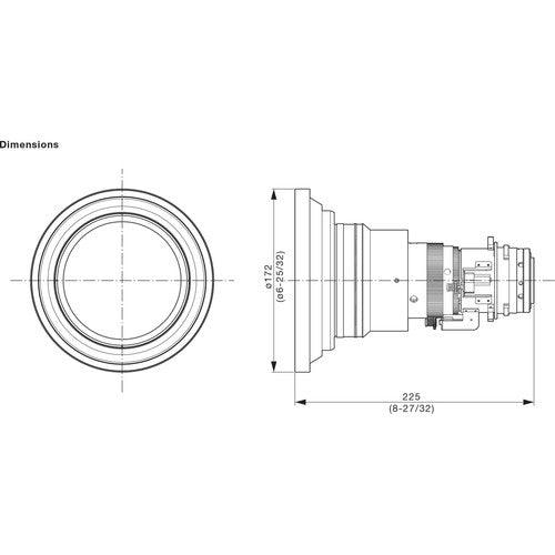 Panasonic ET-DLE060 0.6–0.8:1, zoom lens