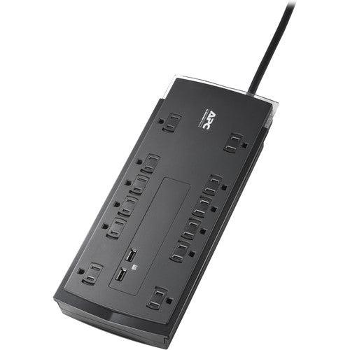 APC P12U2 Performance SurgeArrest 12-Outlet Surge Protector with USB Charging (6', 120V, Black)