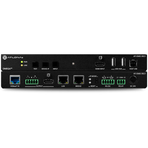 Atlona Omega Soft Video Conferencing 4K HDMI-to-HDBaseT Scaling Receiver - AT-OME-SR21