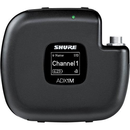 Shure ADX1MTA=-K54 Digital Micro Bodypack Wireless Transmitter (K54: 606 to 663 MHz) (TAA-Compliant)