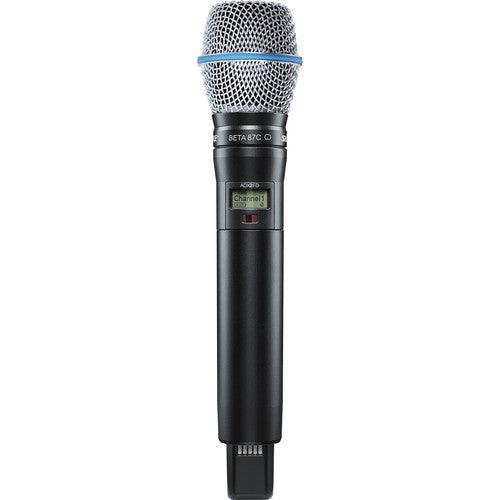 Shure ADX2FDTA/B87C=-G57 Digital Handheld Wireless Microphone Transmitter with Beta 87C Capsule (G57: 470 to 616 MHz) (TAA-Compliant)