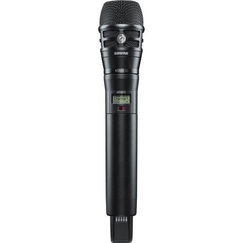 Shure ADX2FDTA/K8B=-X55 Digital Handheld Wireless Microphone Transmitter with KSM8 Capsule (X55: 941 to 960 MHz, Black) (TAA-Compliant)