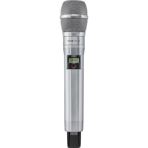 Shure ADX2FDTA/K9N=-G57 Digital Handheld Wireless Microphone Transmitter with KSM9 Capsule (G57: 470 to 616 MHz, Nickel) (TAA-Compliant)