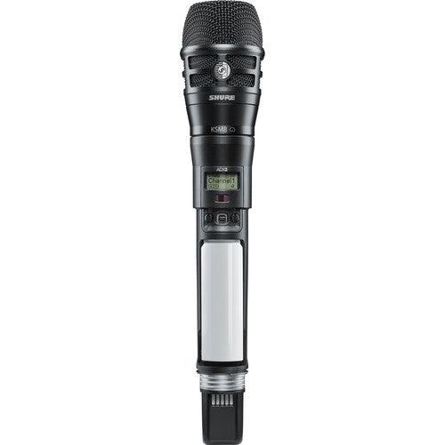 Shure ADX2TA/K8B=-X55 Digital Handheld Wireless Microphone Transmitter with KSM8 Capsule (X55: 941 to 960 MHz, Black) (TAA-Compliant)