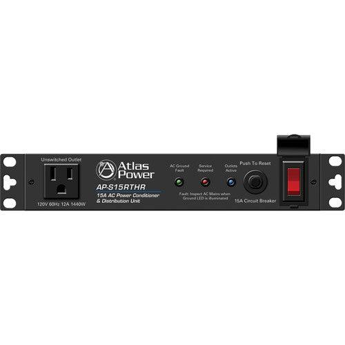 Atlas Sound AP-S15RTHR 15A Half-Width Rack Power Conditioner with Remote Activation