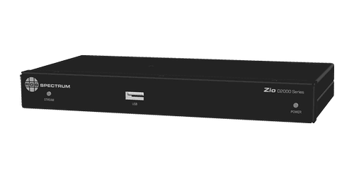 RGB Spectrum D2002 Zio 2K HD Video over IP Decoder, H.264 Compression, PoE - 1080p/60