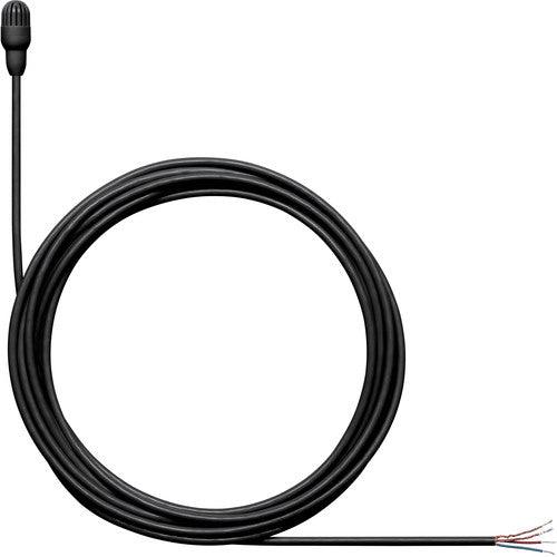 Shure TL47B/O-NC-A-TA Omnidirectional Lavalier Microphone with Pigtail Leads and Accessories (Black) (TAA-Compliant)