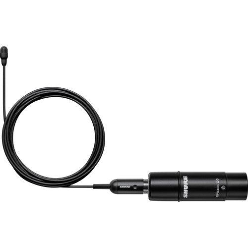 Shure TL47B/O-XLR-A-TA Omnidirectional Lavalier Microphone with XLR Connector and Accessories (Black) (TAA-Compliant)