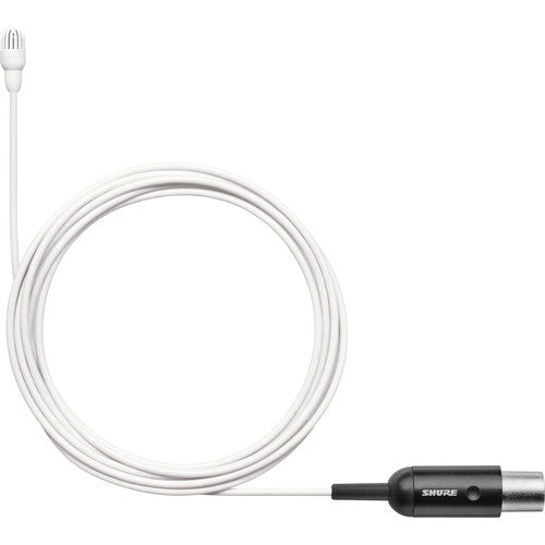 Shure TL47W/O-MTQG-A-TA Omnidirectional Lavalier Microphone with TA4F Connector and Accessories (White) (TAA-Compliant)