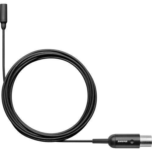 Shure TL48B/O-MTQG-A-TA Omnidirectional Lavalier Microphone (TA4F, Black) (TAA-Compliant)