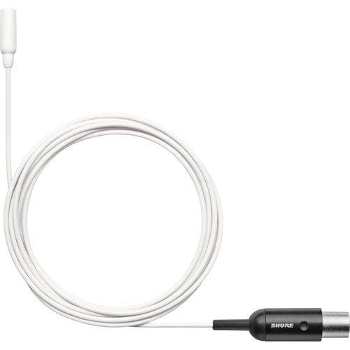 Shure TL48W/O-MTQG-A-TA Omnidirectional Lavalier Microphone (TA4F, White) (TAA-Compliant)