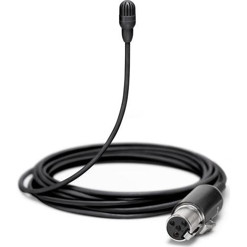 Shure TL46B/O-MTQG-TA Omnidirectional Lavalier Microphone (TA4F, Black) (TAA-Compliant)