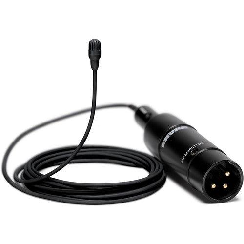 Shure TL47B/O-XLR-A-TA Omnidirectional Lavalier Microphone with XLR Connector and Accessories (Black) (TAA-Compliant)