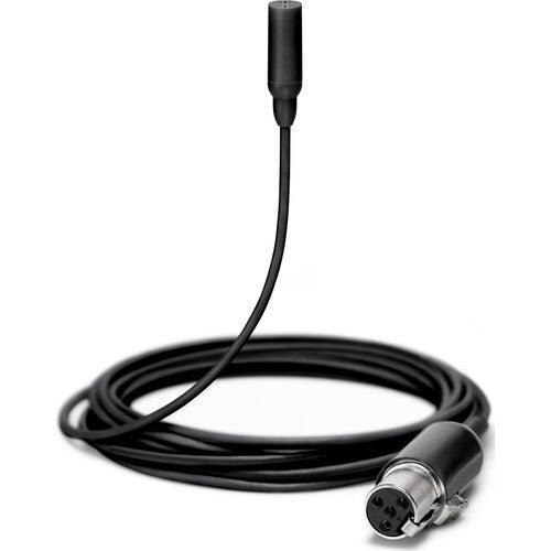 Shure TL48B/O-MTQG-A-TA Omnidirectional Lavalier Microphone (TA4F, Black) (TAA-Compliant)