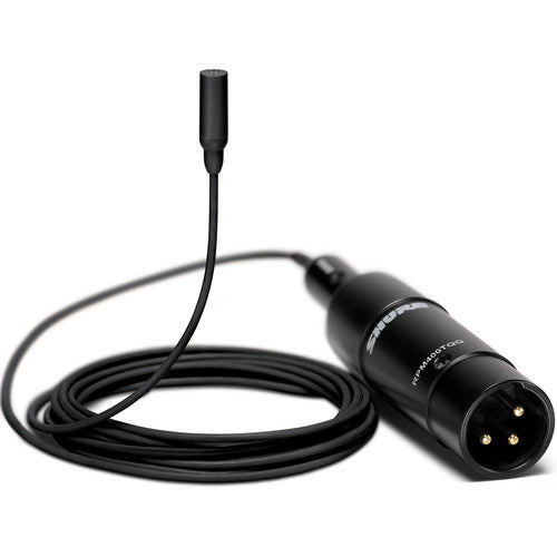 Shure TL48B/O-XLR-A-TA Omnidirectional Lavalier Microphone (XLR, Black) (TAA-Compliant)