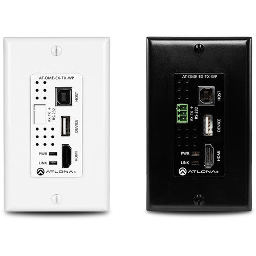 Atlona Omega 4K HDMI/USB Wall Plate Transmitter (330') - AT-OME-EX-TX-WP