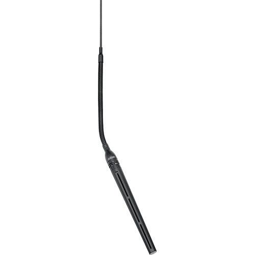 Shure MX202B/MS-TA Condenser Overhead Microphone (Mini-Shotgun, In-Line Preamp with XLR 3-Pin Connector, Black) (TAA-Compliant)