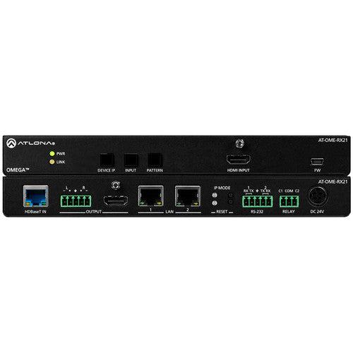 Atlona Omega 2x1 4K HDMI over HDBaseT Switcher/Receiver with Scaler - AT-OME-RX21