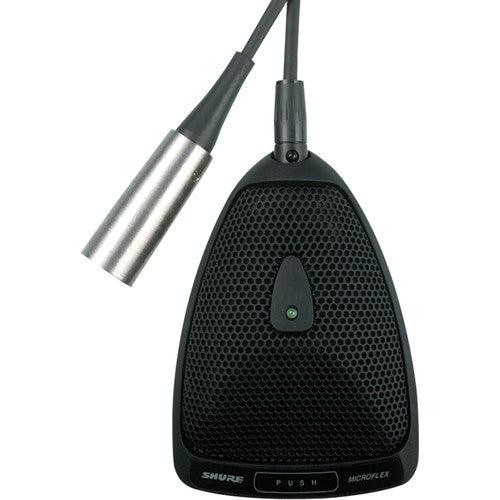 Shure MX393/S-TA Microflex Supercardioid Boundary Microphone for Installs (XLR Connector) (TAA-Compliant)