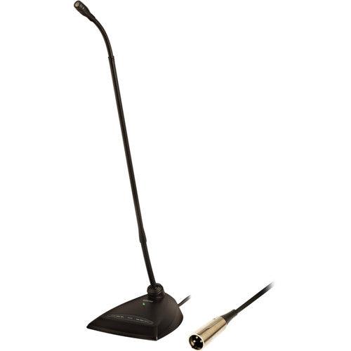 Shure MX418D/C-TA Desktop-Mounted 18" Cardioid Gooseneck Microphone with Preamp (TAA-Compliant)