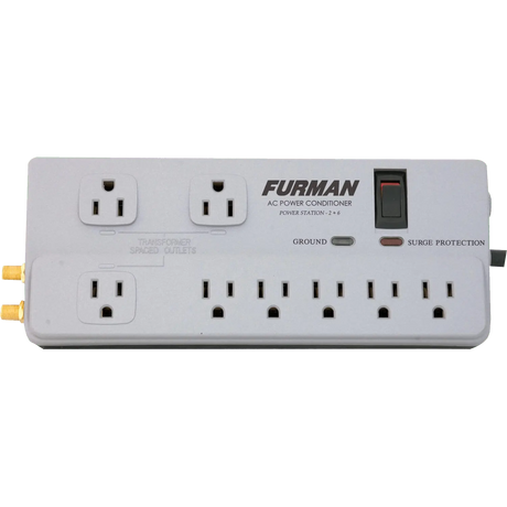 Furman PST-2+6 15A AC Strip, 8 Outlets Power Strips Furman