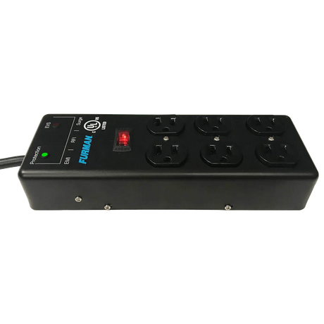Furman SS-6B-PRO 15A AC Surge Strip, 6 Outlet, EVS Power Strips Furman