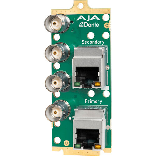 AJA openGear 12G-SDI/Dante 64-Channel Embedder/Disembedder Card