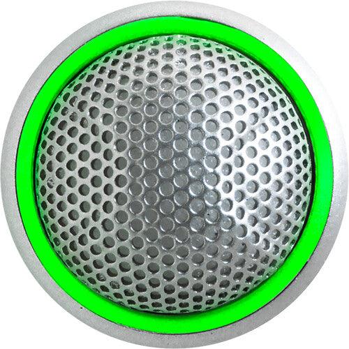 Shure MX395AL/BI-LED-TA Microflex Low-Profile Figure-8 Boundary Microphone with Logic-Control LED for Installs (Silver) (TAA-Compliant)